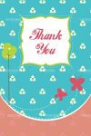 Illustrated Cartoon Thank You Card Design